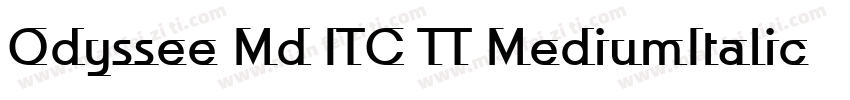 Odyssee Md ITC TT MediumItalic字体转换